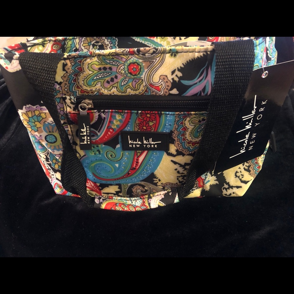 Nicole Miller NY multicolor insulated lunch bag